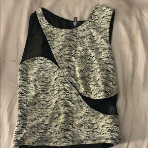 Urban outfitters cloth and mesh crop top